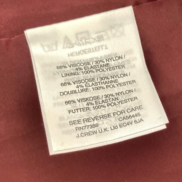 NWT JCREW Bell-sleeve Sheath Stretch Ponte Dress Dark Cranberry Size 12 - Picture 11 of 11